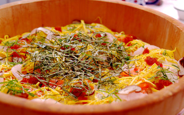 A Typical Menu for Hina-Matsuri - Chirashi-Zushi & Osuimono