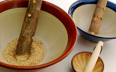 Attraction of Grinded Sesame, an Essential ingredient for Japanese Dishes