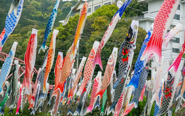 Carp streamers during Golden Week