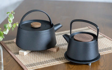 Iron Kettle and Teapot by Ikenaga