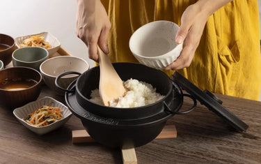 Making Rice in a Cast Iron Rice Cooker