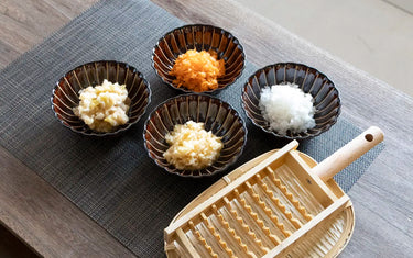 Grated foods with MANYO onioroshi