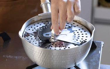 Drop lid placed on stew