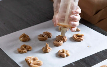 Cookies made with cookie press