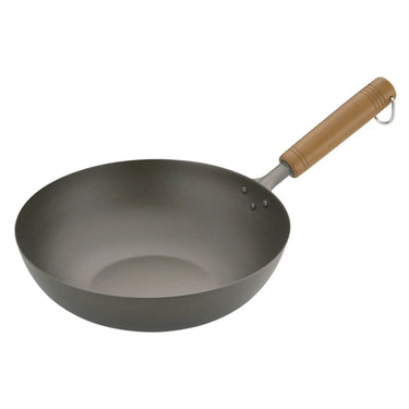 Hasemoto Pure Titanium Wok with Wooden Handle