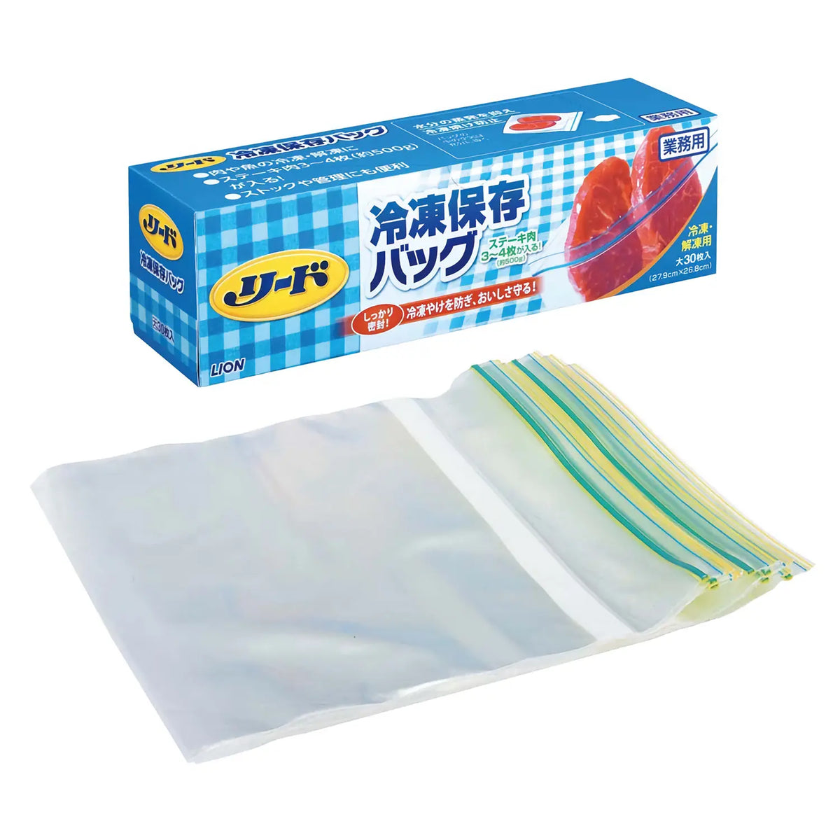 LION Reed Polyethylene Freezer Bags 30 pcs