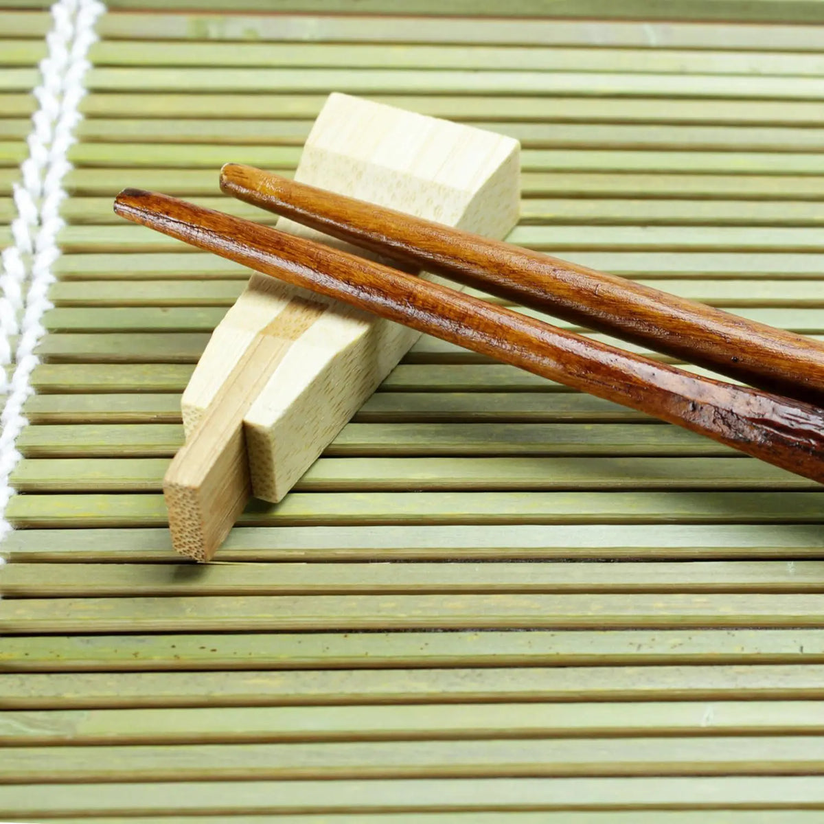 Manyo Wood Chopstick Rest Fan