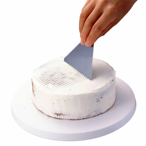 2-Sided Stainless Steel  Cake Decorating Comb #3 (4
