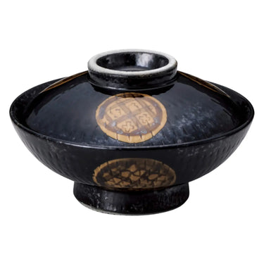 Tokiwa Mino Ware Porcelain Donburi Bowl Hikidashiguro-Monyo 18cm