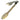 Yoshiyo Aluminum Antibacterial Scalloped Utility Tongs Gold 23cm