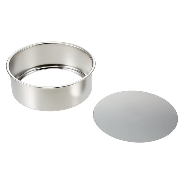 Akagawa Kibutsu Stainless Steel Round Cake Pan with Removable