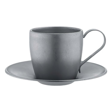 Aoyoshi Vintage Stainless Steel Cup & Saucer