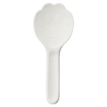 Akebono Non-Stick Kitty Cat Paw Shamoji Rice Spatula (3 Colours) Kitty Paw (16.5cm) / White Rice Spatulas
