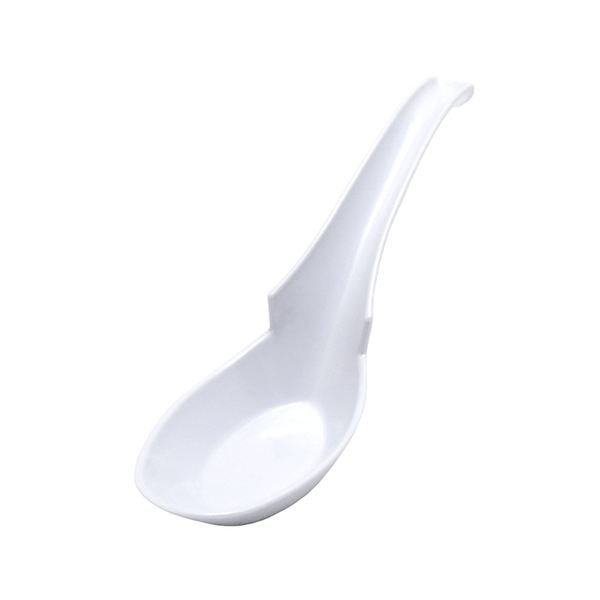 Entec Melamine Renge Soup Spoon with Hooked Handle 16cm (3 Colours) White / Single Renge Spoons