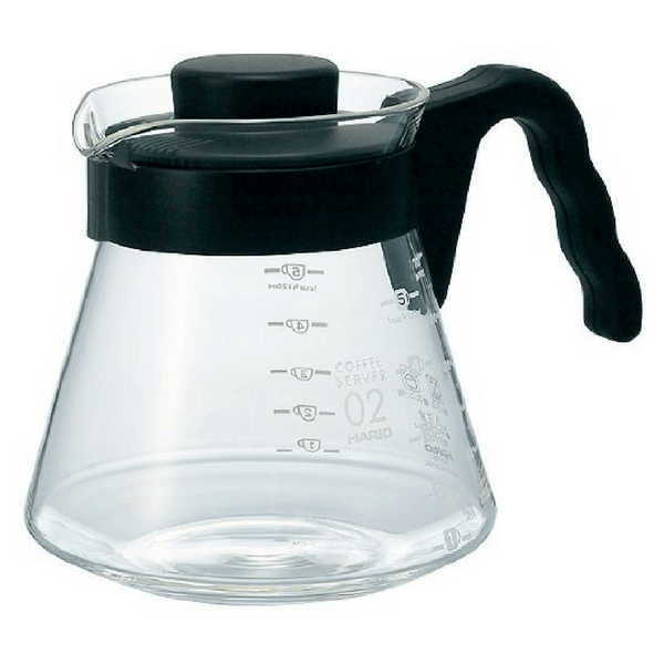 Hario V60 Heat Resistant Glass Coffee Server with Angled Handle VCS-02B (700ml) Coffee Carafes