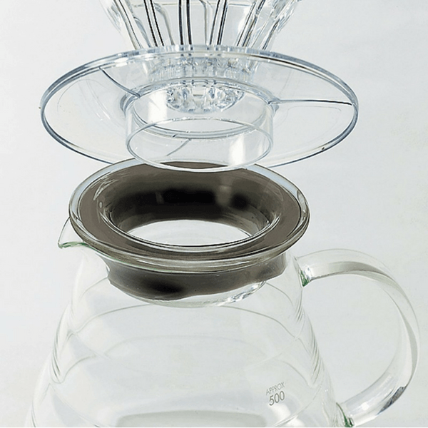 Hario V60 Heat Resistant Glass Coffee Server with Glass Lid &amp; Handle Coffee Carafes