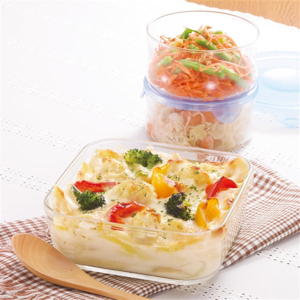iwaki Heat Resistant Glass Food Container Round