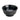 Min MelaMine Dinnerware Donburi Rice Bowl (2 Colours) 15cm / Black Bowls