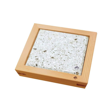 Miranda Style Omoeraku Japanese Cedar Frame Medium Oya Stone Plate Plates