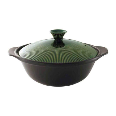 MIYAWO サーマテック 直火土鍋 6.5号 グリーン Donabe Casserole Dishes