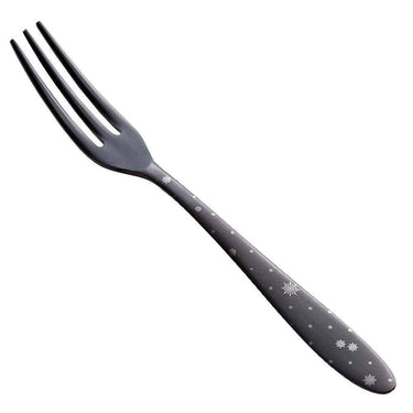 Todai Rikyu Black Crystal Pattern Cocktail Fork Forks