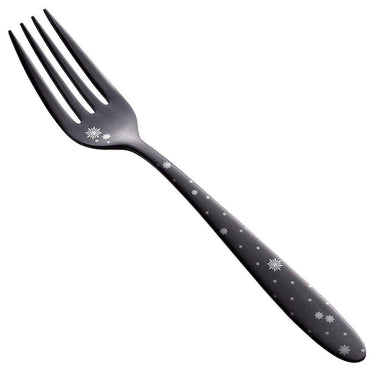 Todai Rikyu Black Crystal Pattern Dessert Fork Forks