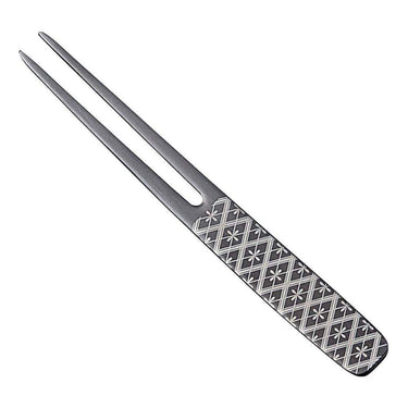 Todai Rikyu Black Stainless Steel Cocktail Stick Kanzashi Narihirabishi Cocktail Sticks