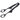 Todai Rikyu Black Stainless Steel Non-Slip Buffet Clever Tongs Tongs