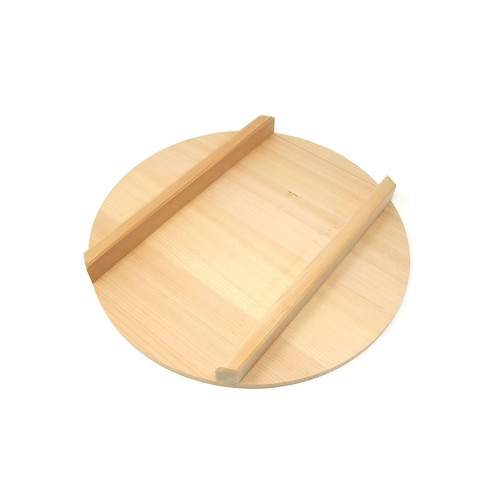 Yamacoh Sawara Cypress Round Wooden Lid for Hangiri Sushi Rice Mixing Bowl Lids & Covers