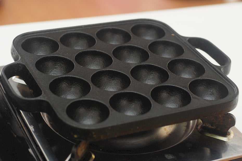 Use & Care of Iron Takoyaki Pan Globalkitchen Japan