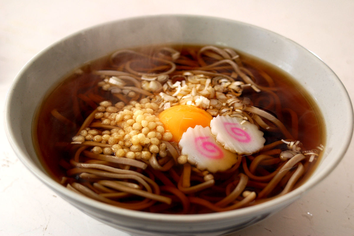 A Japanese Traditional Custom to Wish Good Luck for the Coming Year － Eating Toshikohi Soba