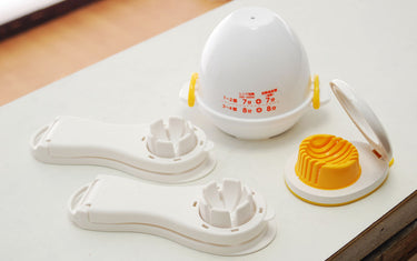 Convenient Egg Tools － Microwave Egg Boiler & Egg Cutter
