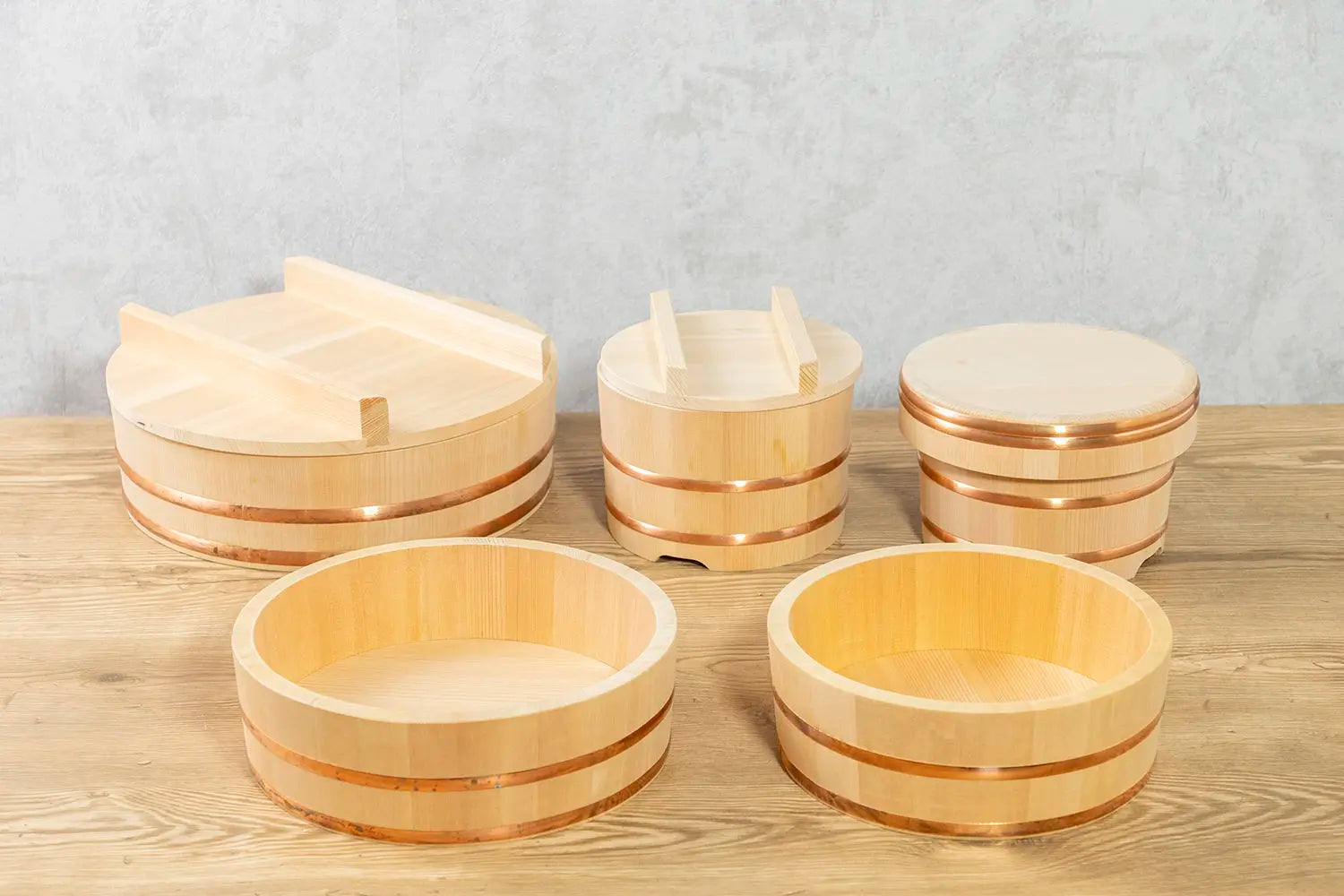 Kotobuki Hangiri Sushi Rice Mixing Tub – Large Japanese Cypress Wood Tub - View #5