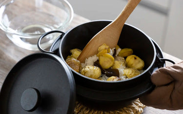 Finished chestnut rice