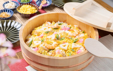 Finished chirashi sushi