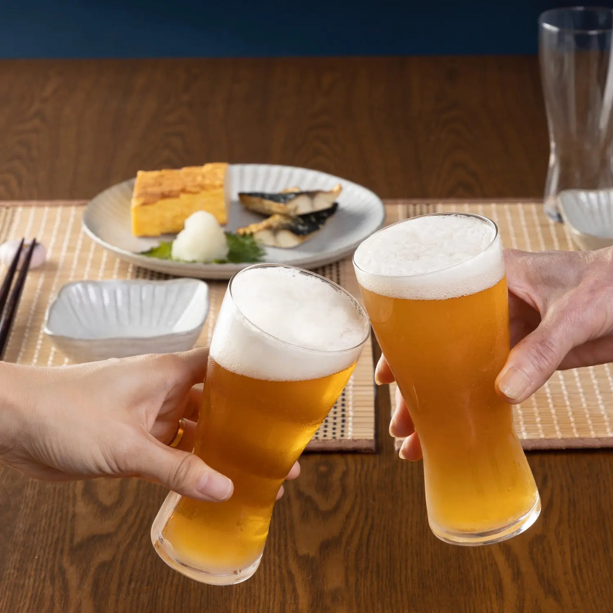 ADERIA Usubuki Soda-Lime Glass Beer Glass Set of 3
