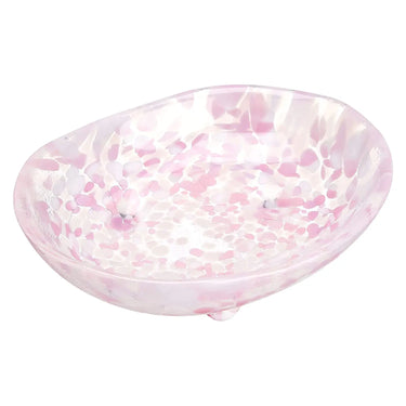 Aderia Tsugaru Vidro Sakura Sakura Soda-Lime Glass Mamebachi Tiny Bowl