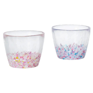 Aderia Tsugaru Vidro Sakura Sakura Soda-Lime Glass Pair 190ml