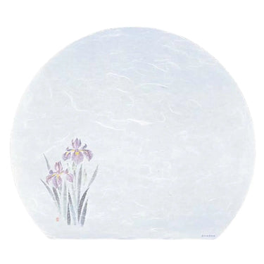 Artec Washi Paper Half Moon Placemat Japanese Iris 100 Sheets