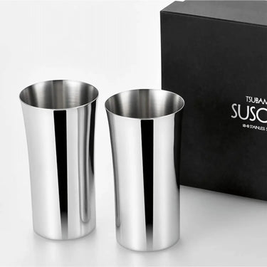 Asahi Stainless Steel Beer Glass 240ml 2 pcs