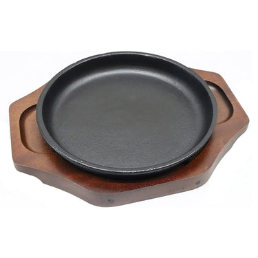 Asahi Chuzo Cast Iron Round Sizzler Platter