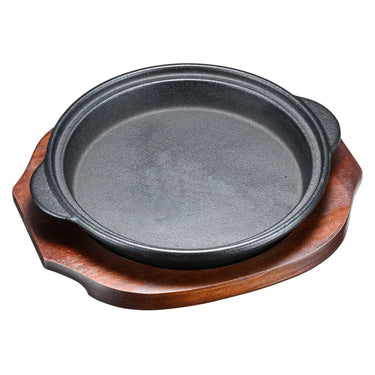 Asahi Chuzo Cast Iron Stepped Sizzler Platter