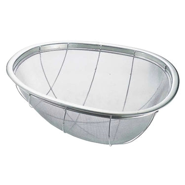 Benkei Stainless Steel Wide Oval Mesh Colander