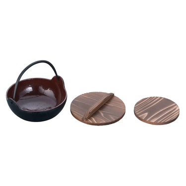 Chubu Cast Iron Inaka Nabe Pot 16cm with Pot Mat