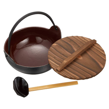 Chubu Cast Iron Inaka Nabe Pot with Ladle