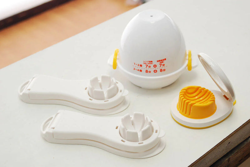 Convenient Egg Tools － Microwave Egg Boiler & Egg Cutter