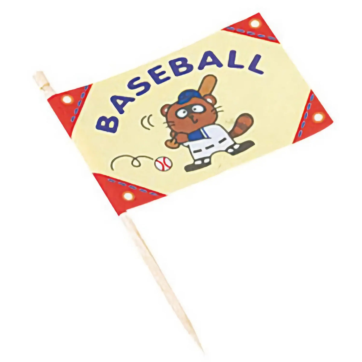 Daikoku Paper Baseball Flag Food Picks 200 pcs