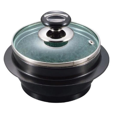 EBM Jangsu Stone Aluminum Coating Bibimbap Bowl with Glass Lid