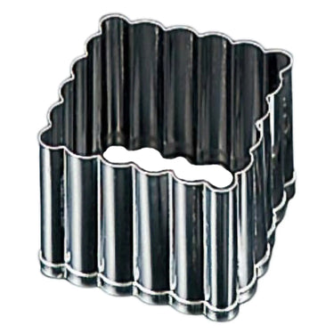 EBM Stainless Steel Fluted Square Cake Mold