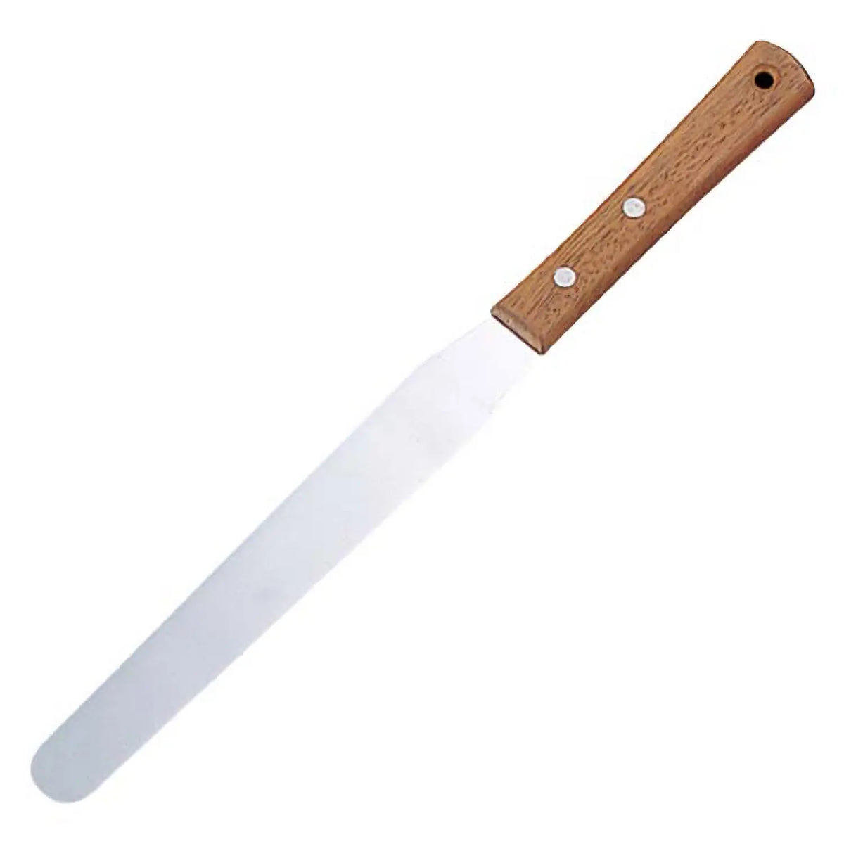 EBM Stainless Steel Icing Spatula with Wooden Handle